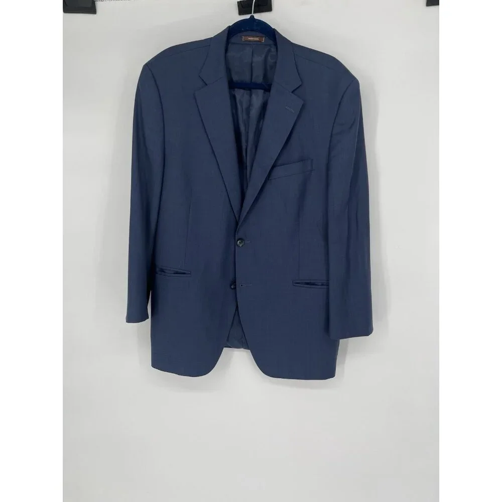Peter Millar Blazer Men's 44R Single‎ Breasted Navy Blue 100% Wool Sport Coat